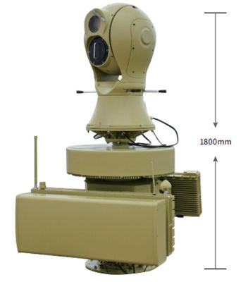 Kompak hingga 5000m Sistem radar keamanan pelacakan untuk deteksi target bergerak yang akurat