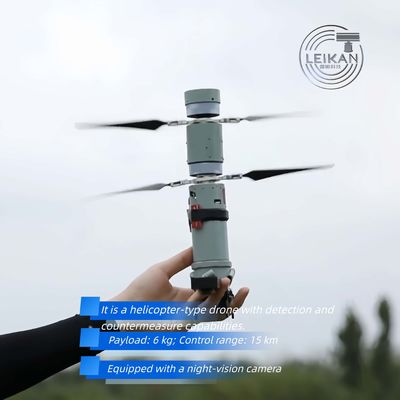 Jangkauan Terbang 15km  Beban 6 KG  Drone AI Pelempar Ringan yang Dapat Dilipat