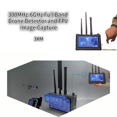 Radius deteksi 1,5KM Portable Full-band Detection Anti Drone System Video Interception